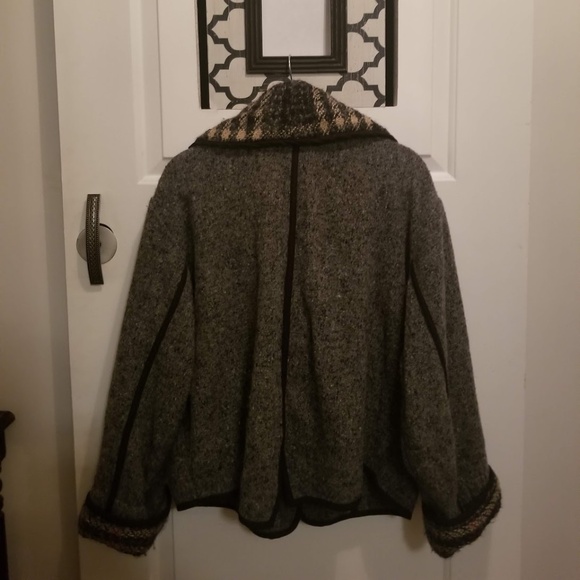 Mara Gibbucci Woolen Fleece Cardigan Sweater Jacket - Picture 2 of 7